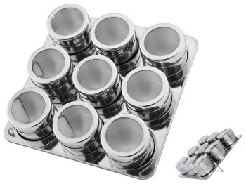 Набір для спецій на магніті підставці (ціна за набір 10 предметів)