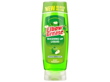 Концентрированное средство для мытья посуды Elbow Grease Washing Up Liquid Apple Fresh, 450мл