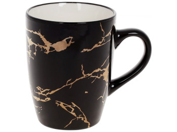 Кухоль порцеляновий Black Marble, 360мл