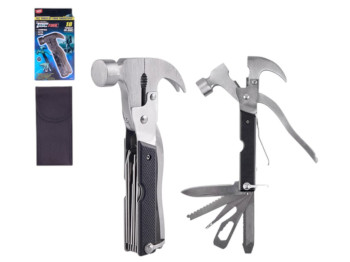 Молоток-мультитул Multi hammer 18 в 1, складаний, сталь, 16×9×2,5см