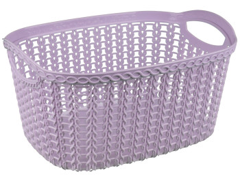 Корзина ажурная универсальная Efe Plastics Косичка (цвет сиреневый) 5л 32*24*16см