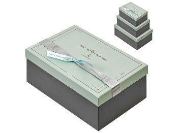 Набор коробок подарочных Minimalism, 23х16х10/21х14х8/19х12х7см (цена за набор 3шт)