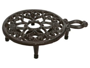 Подставка под горячее, чугун, 22×16×4,5см, цвет коричневый