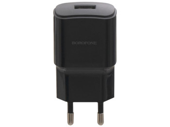 Сетевое зарядное устройство Borofone BA48A Lightning 2,1A Цвет Чёрный