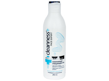 Очищающий гель для умывания освежающий Cleanness+ для норм. и смешанной кожи лица, губ и глаз, 240мл