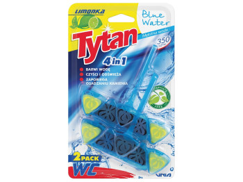Блок для унітаза Tytan Blue Water Limonka DUO 4в1, 2×40г