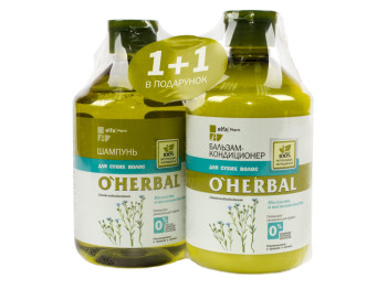 Органический Набор O’Herbal Шампунь для сухих волос 500мл+кондиционер 500мл