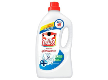 Гель Omino Bianco detersivo+igienizzante, безфосфатный, 60 стирок, 2400 мл