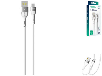 Кабель USB Ridea RC-XS51 X-Silicone MicroUSB 3A 1,2м Цвет Белый