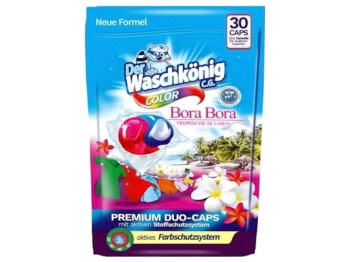 Капсулы для стирки Waschkonig Color Bora Bora, 30шт x 18г