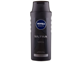 Шампунь-догляд чоловічий Nivea Men "Ultra" активне вугілля, тривала свіжість і чистота 400мл
