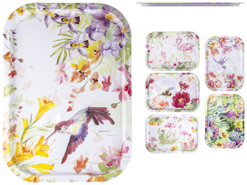 Поднос металлический прямоугольный 39,8х28,5см