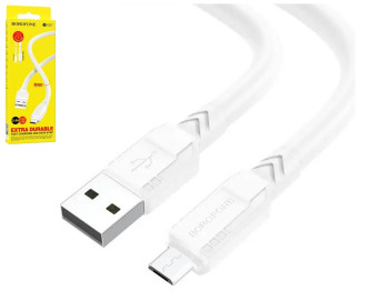 Кабель USB Borofone BX81 Micro, Білий