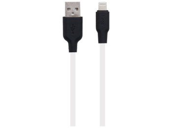 Кабель USB Hoco X21 Silicone Lightning Колір Чорно-Білий