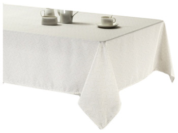 Скатерть Soho Сircles Cream, 140x180см, 6900069961936