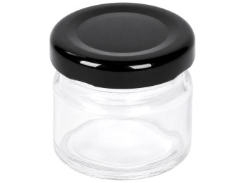 Банка для зберігання Mini Jar, скляна з металевою кришкою, 25 мл