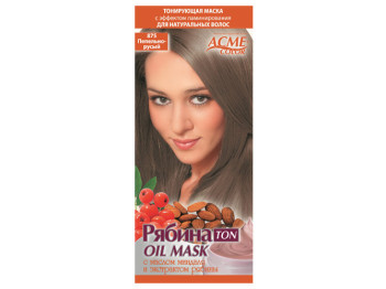 Маска для волосся тонуюча Acme-Color "Горобина TON oil mask" Попелясто-русявий тон 875 09473