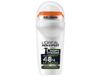 Дезодорант-антиперспирант шариковый мужской LOreal Paris Men expert "Защита рубашки" 48ч 50мл