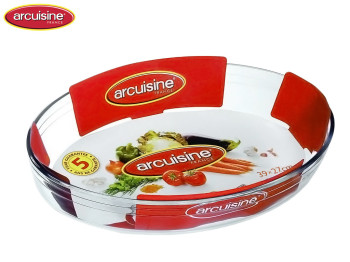 Противень термостекло Arcuisine 39x27см овальный 10146