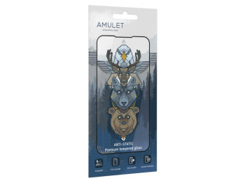 Защитное стекло Amulet 2.5D HD Antistatic для Samsung A32 5G/A13 5G/A12/M12 5G/M32 5G, цвет черный