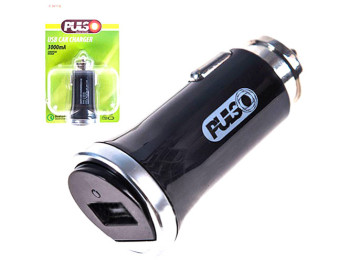 Зарядное устройство, автомобильное PULSO C-3011Q (USB, LED-индикатор) 12/24В, 5В/3А, 9В/2A, 12В/1,5А