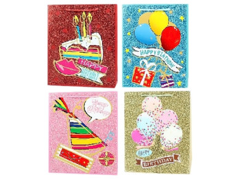 Пакет подарочный бумажный L Party 31x42x12см