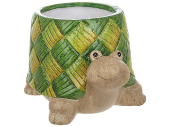 Декоративная ваза - кашпо Черепаха, 21x14x12,5см