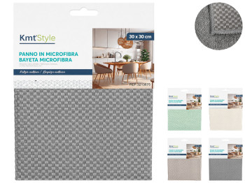 Тряпка KmtStyle для уборки, микрофибра, 30х30см, 4 цвета (цена за 1шт)