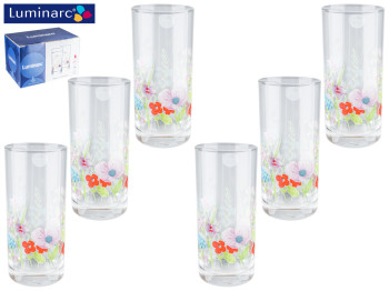 Набор стаканов Luminarc "Amsterdam Rose Pompon" 270мл (цена за набор 6шт) 35409