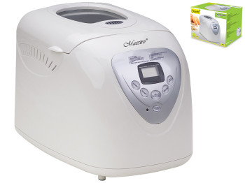 Хлібопіч Maestro, 12 цифрових програм, антиприг. лопатка і знімна чаша, мірна чаша, ложка, 700Вт