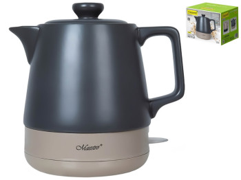 Чайник электрический Maestro, керамический, черный, 1л