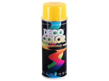 Краска аэрозольная Deco Color Decoration, желтая, 400мл
