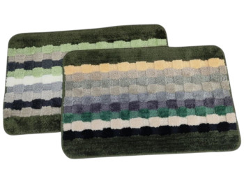 Коврик для ванной Comfort, полиэстер, TPR, 38×58см, цвет зеленый (цена за 1шт)