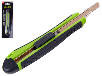 Нож пластик/резина Alloid Pro, с выдвижным сегментным лезвием SK5, 9мм