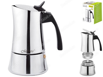 Кофеварка Maestro Espresso Moka, нержавеющая сталь, 100мл