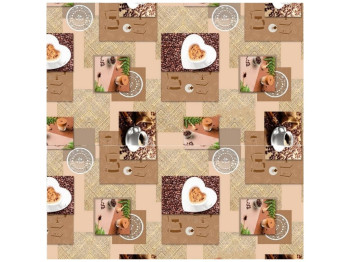 Клеенка Premium, на нетканой основе, уплотненная, ПВХ, 1,37×25м, дизайн десерт (цена за рулон)