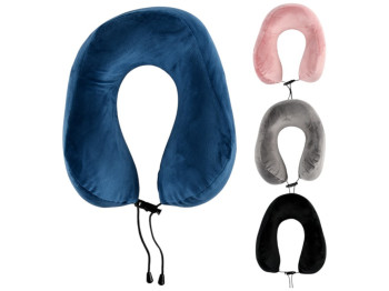 Подушка-подкова под шею Soft, ортопедическая, дорожная, полиэстер, ПУ, 30×25см (цена за 1шт)