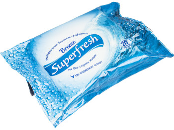 Вологі серветки універсальні Superfresh "Breeze Limited edition" 20шт