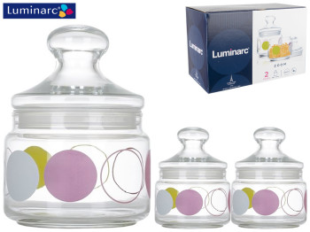 Набор банок Luminarc Zoom White 2 предмета (500мл, 500мл) 48637