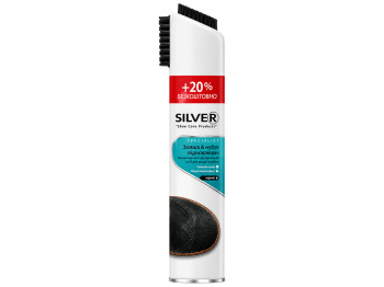 Спрей-краска для ухода за обувью Silver Specialist, замша и нубук, чёрная, 300 мл