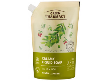 Мило рідке Green Pharmacy Оливка та годжі, 460мл, дойпак