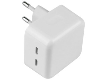 Сетевое зарядное устройство Apple реплика Dual type-C port 35W 3.0A Цвет Белый
