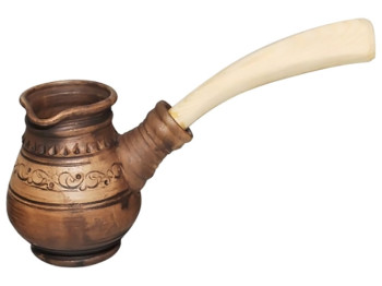 Турка высокая Шляхтянская с деревянной ручкой 280мл