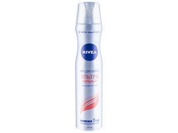 Лак для волосся Nivea "Ультра сильний" фіксація 24г, з фактором захисту волосся 250мл