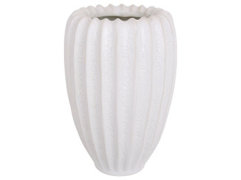 Ваза в форме морской раковины Shell, керамика, 13×13×19,4см, цвет белый