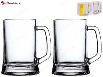 Набор кружек для пива Pasabahce Pub с ручкой 300мл (цена за набор 2шт)