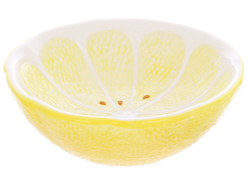 Салатница керамическая Lemon, 650мл, цвет-желтый