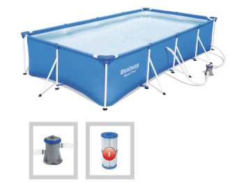 Бассейн каркасный прямоугольный Steel Pro. Bestway 56424