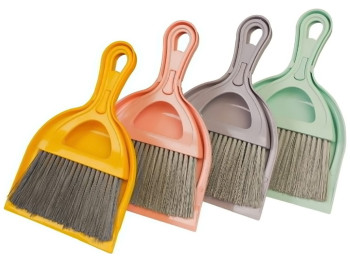 Комплект для уборки Совок+щетка, Hamarat Dustpan&Broom, микс, 23x16x3см