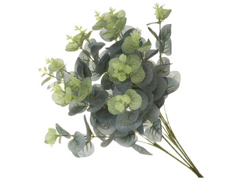 Декоративный букет Эвкалипта 4 ветки, 47см, цвет - светло зеленый